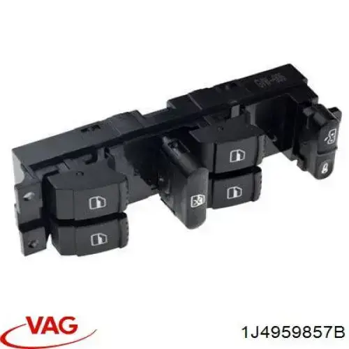 1J4959857B VAG Unidade de botões dianteira esquerda de controlo de elevador de vidro
