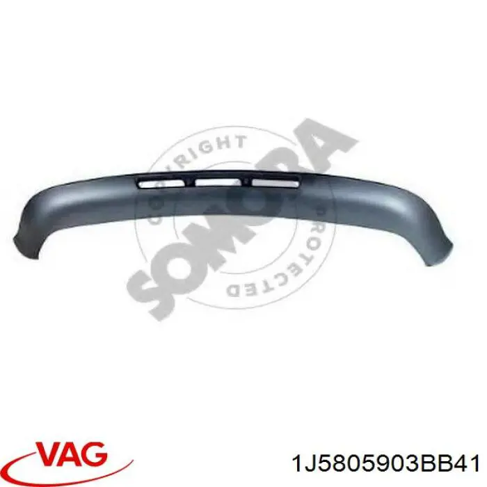 Compre 1J5805903BB41 VAG Spoiler do pára-choque dianteiro