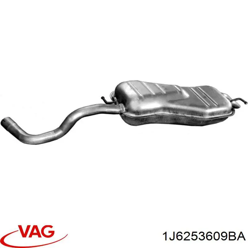 Silenciador, parte traseira VAG 1J6253609BA preço, a partir de 119,48 USD