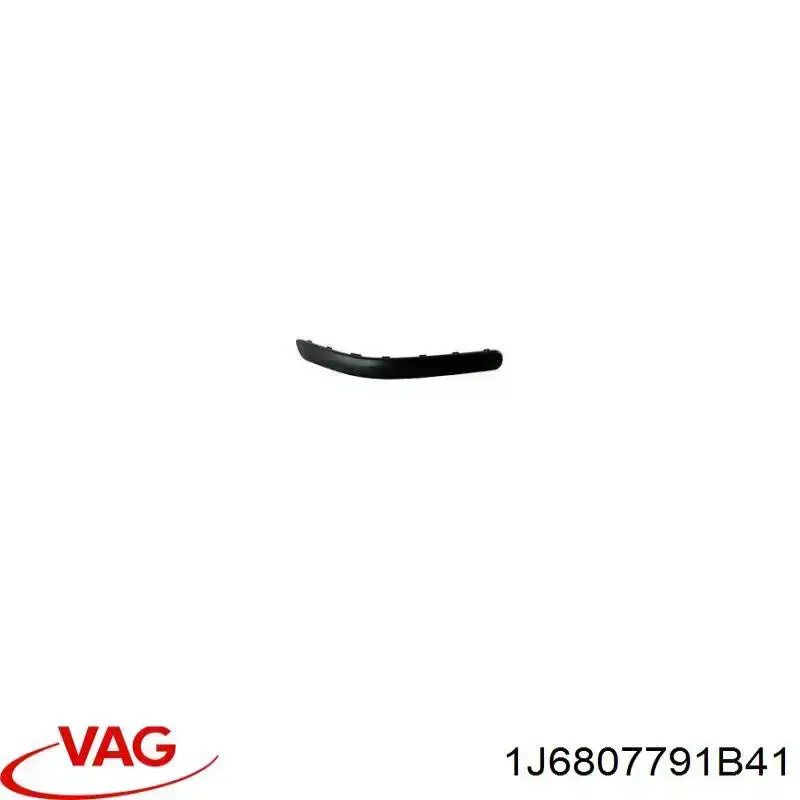 Placa sobreposta do pára-choque traseiro esquerdo VAG 1J6807791B41 preço, a partir de 15,32 USD