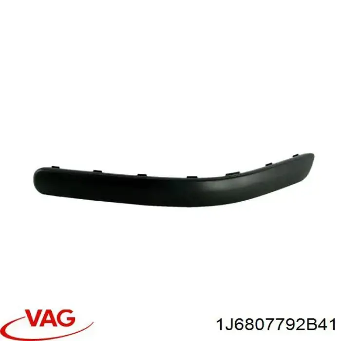 Compre 1J6807792B41 VAG Placa sobreposta do pára-choque traseiro direito