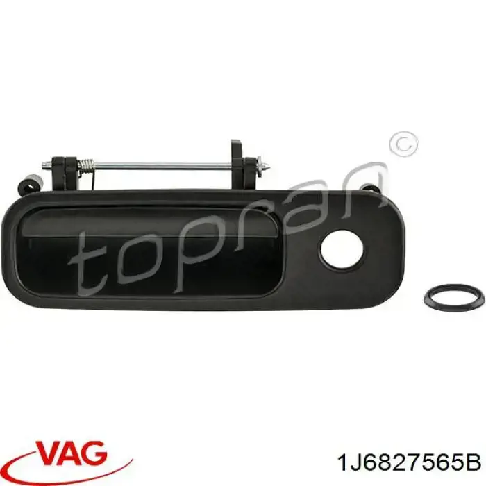 Compre 1J6827565B VAG Puxador externo de tampa de porta-malas (de 3ª/5ª porta traseira)