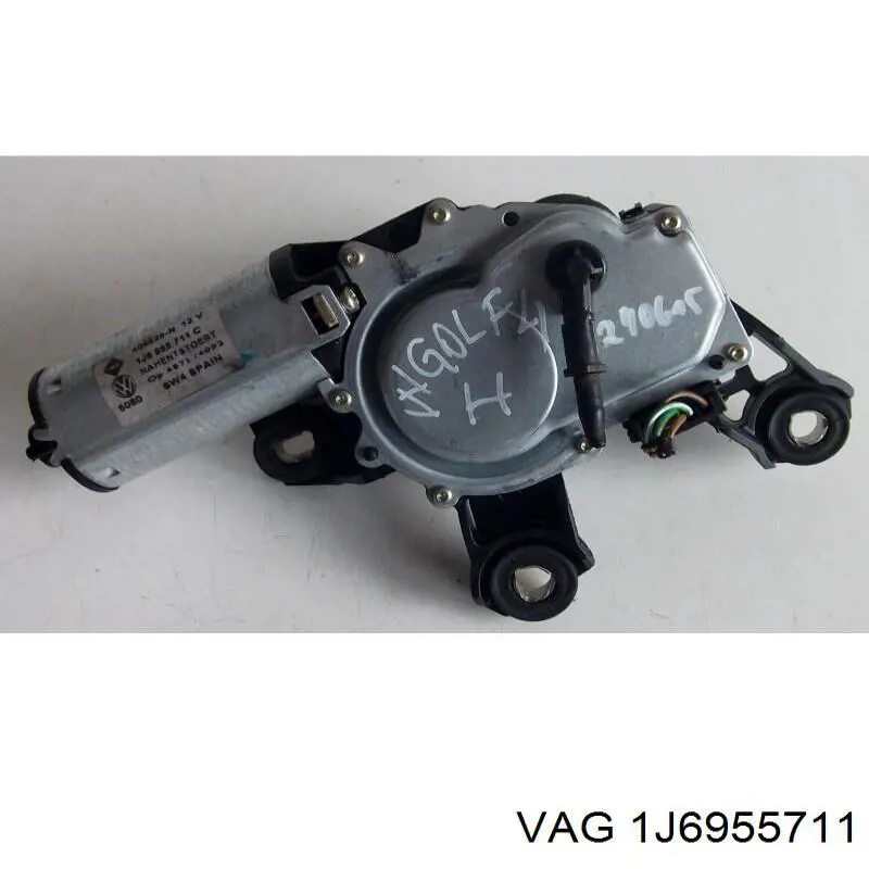1J6955711 VAG Motor de limpador pára-brisas de vidro traseiro