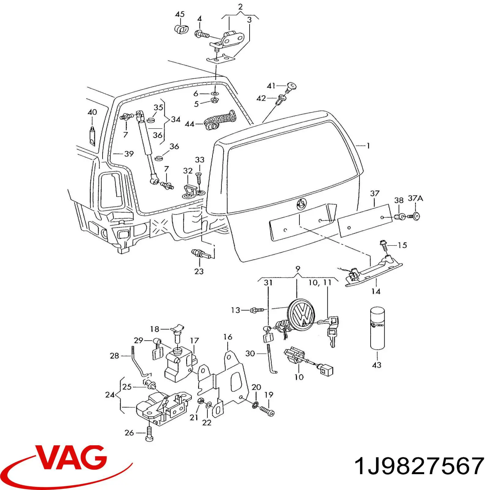  VAG 1J9827567 preço, a partir de 113,11 USD