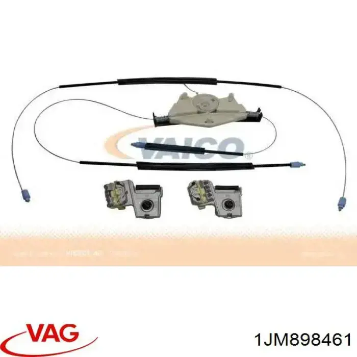 Kit de reparação do mecanismo de acionamento de vidro da porta dianteira 1JM898461 VAG