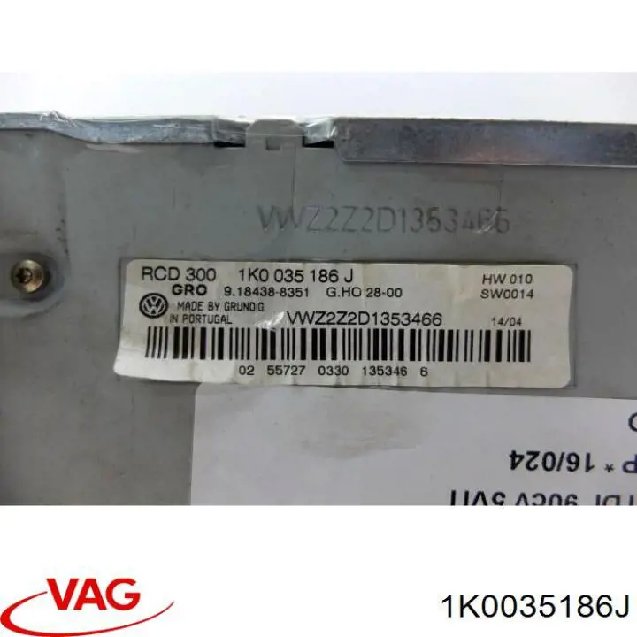 1K0035186J VAG 