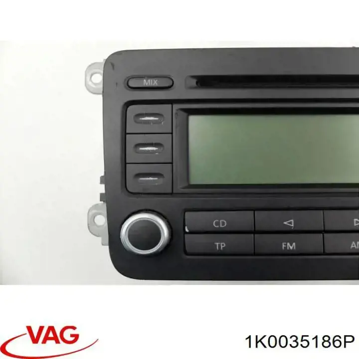 Aparelhagem de som (rádio AM/FM) para Volkswagen Touran I 1T1, 1T2