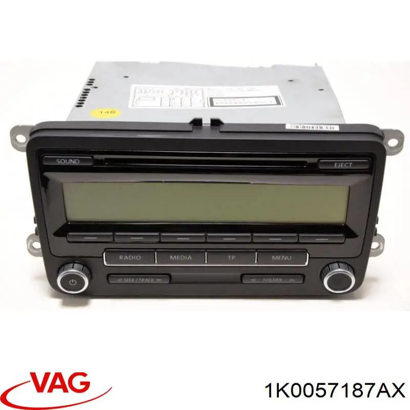 1K0057187AX VAG Aparelhagem de som (rádio AM/FM)
