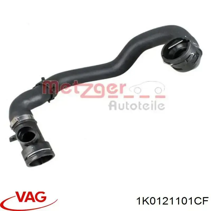 Compre 1K0121101CF VAG Mangueira (cano derivado) do radiador de esfriamento superior