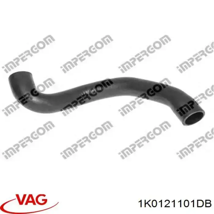 1K0121101DB VAG Mangueira (cano derivado) do sistema de esfriamento