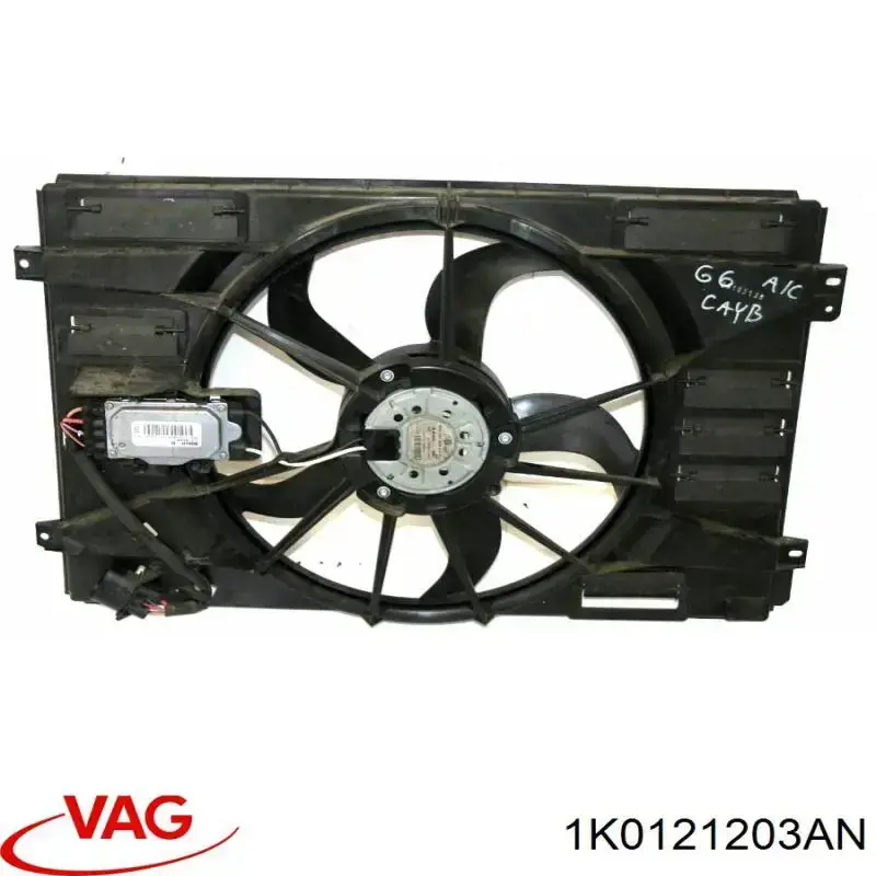 1K0121203AN VAG Difusor do radiador de esfriamento