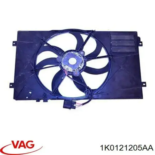 1K0121205AA VAG Difusor do radiador de esfriamento