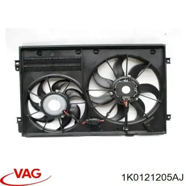 Compre 1K0121205AJ VAG Difusor do radiador de esfriamento