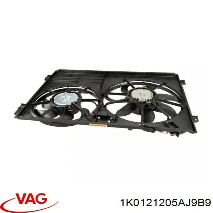 1K0121205AJ9B9 VAG Difusor do radiador de esfriamento