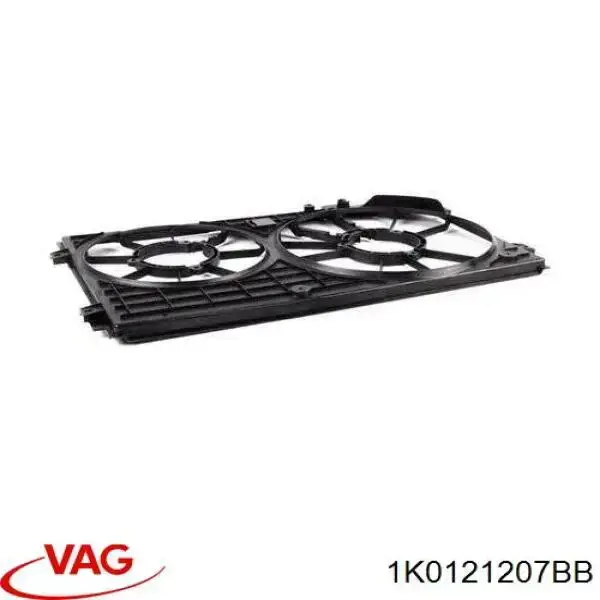 1K0121207BB VAG Difusor do radiador de esfriamento