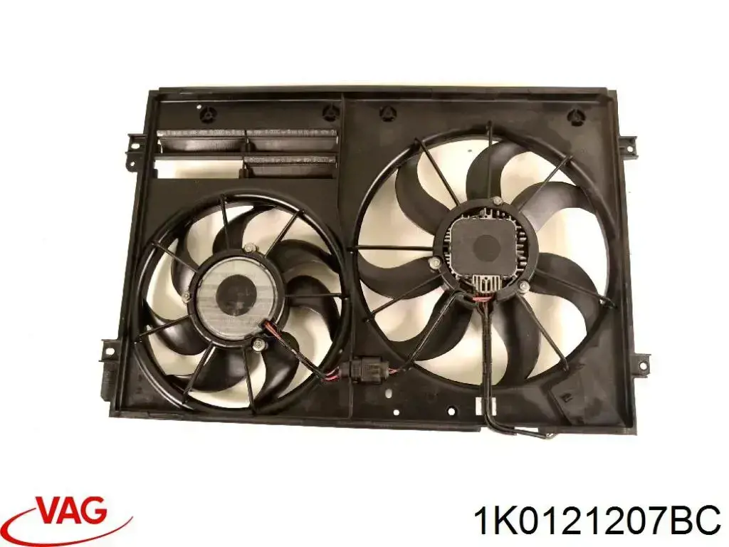 Difusor do radiador de esfriamento 1K0121207BC VAG