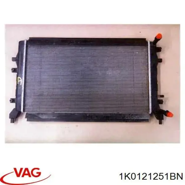 1K0121251BN VAG Radiador de esfriamento de motor