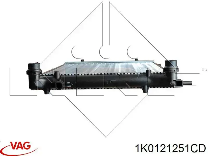 Compre 1K0121251CD VAG Radiador de esfriamento de motor