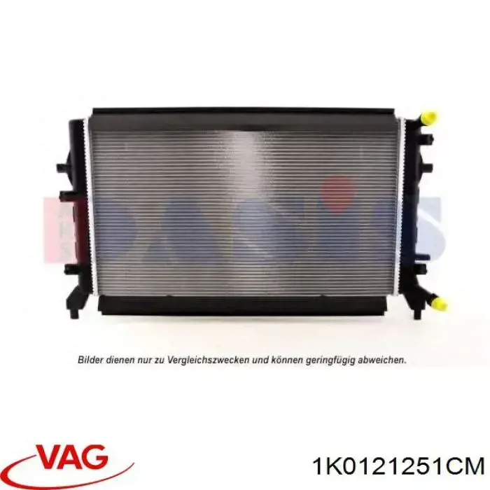 1K0121251CM VAG Radiador de esfriamento de motor