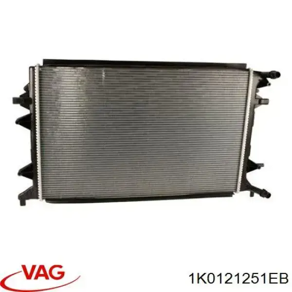 1K0121251EB VAG Radiador de esfriamento de motor