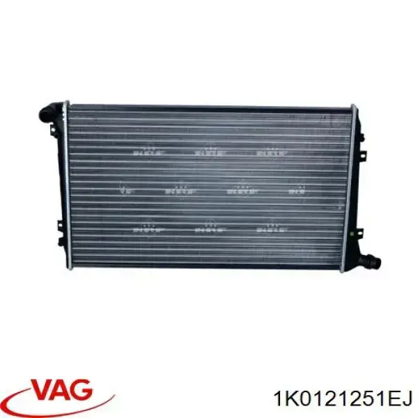 1K0121251EJ VAG Radiador de esfriamento de motor