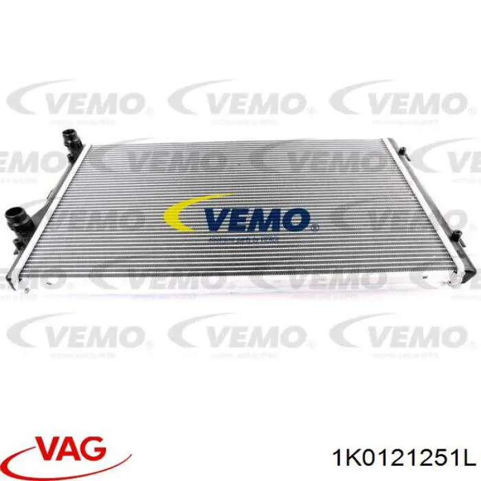 Radiador de esfriamento de motor VAG 1K0121251L preço, a partir de 115,83 USD