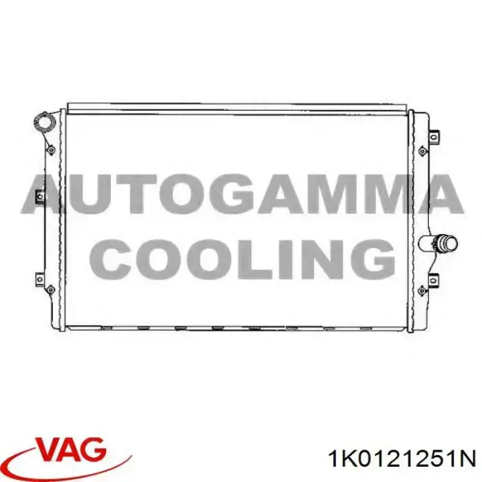 Radiador de esfriamento de motor VAG 1K0121251N preço, a partir de 71,89 USD
