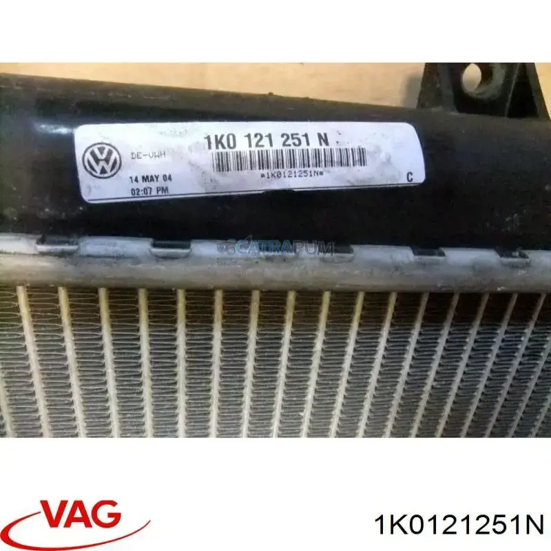 Compre 1K0121251N VAG Radiador de esfriamento de motor