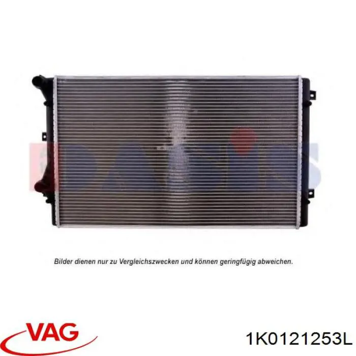 1K0121253L VAG Radiador de esfriamento de motor