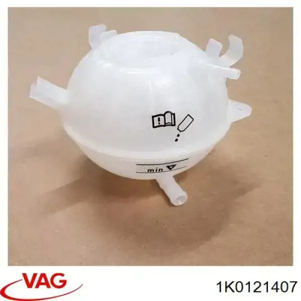 1K0121407 VAG Tanque de expansão do sistema de esfriamento