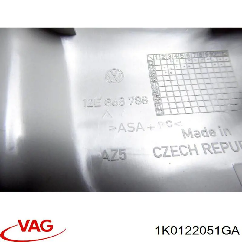 Compre 1K0122051GA VAG Mangueira (cano derivado) inferior do radiador de esfriamento