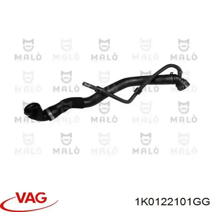 Mangueira (cano derivado) do radiador de esfriamento superior VAG 1K0122101KR preço, a partir de 28,56 USD