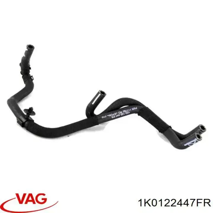 1K0122447FR VAG Mangueira (cano derivado) do sistema de esfriamento