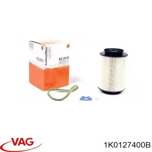Compre 1K0127400B VAG Filtro de combustível