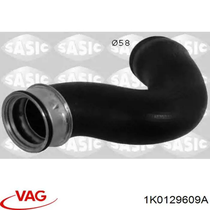 Cano derivado de ar, entrada de filtro de ar VAG 1K0129609A preço, a partir de 62,05 USD