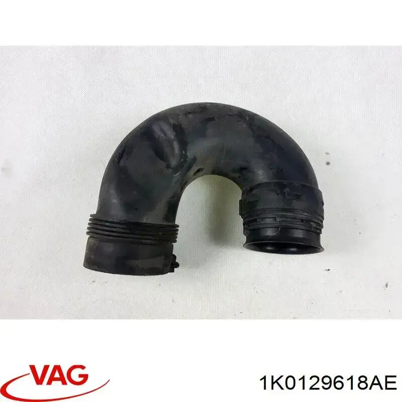 1K0129618AE VAG Cano derivado de ar, entrada de filtro de ar