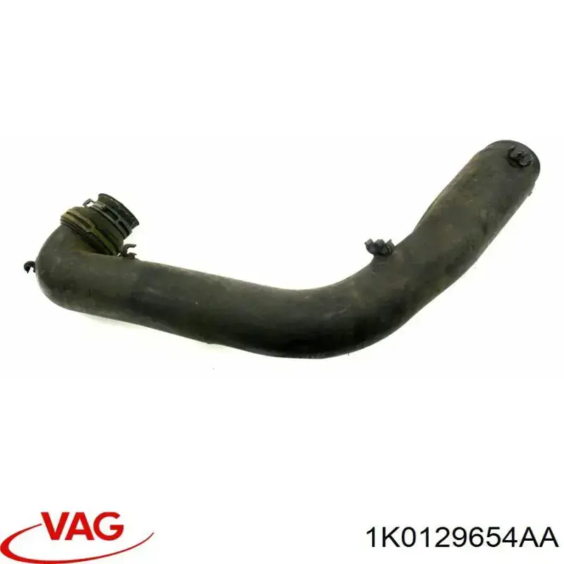 1K0129654AA VAG Cano derivado de ar, entrada na turbina (supercompressão)