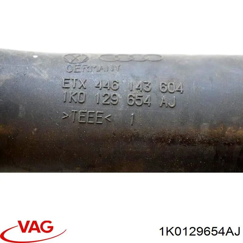 Compre 1K0129654AJ VAG Cano derivado de ar, entrada na turbina (supercompressão)
