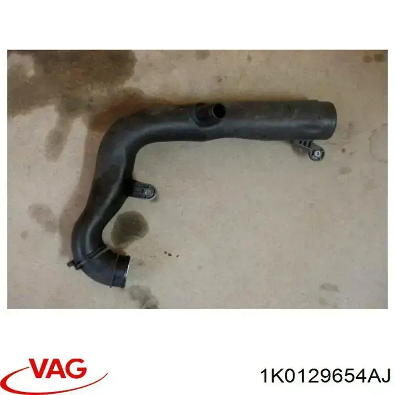 1K0129654AJ VAG Cano derivado de ar, entrada na turbina (supercompressão)