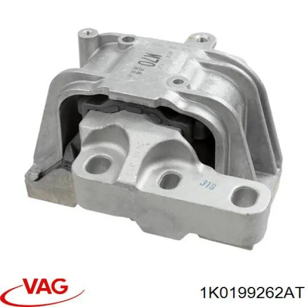 Compre 1K0199262AT VAG Coxim (suporte) direito de motor