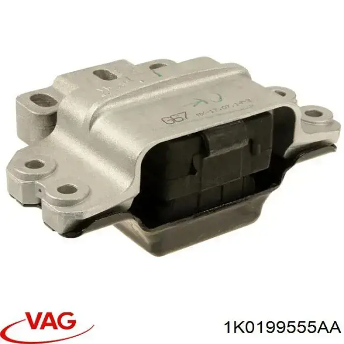1K0199555AA VAG Coxim (suporte) esquerdo de motor