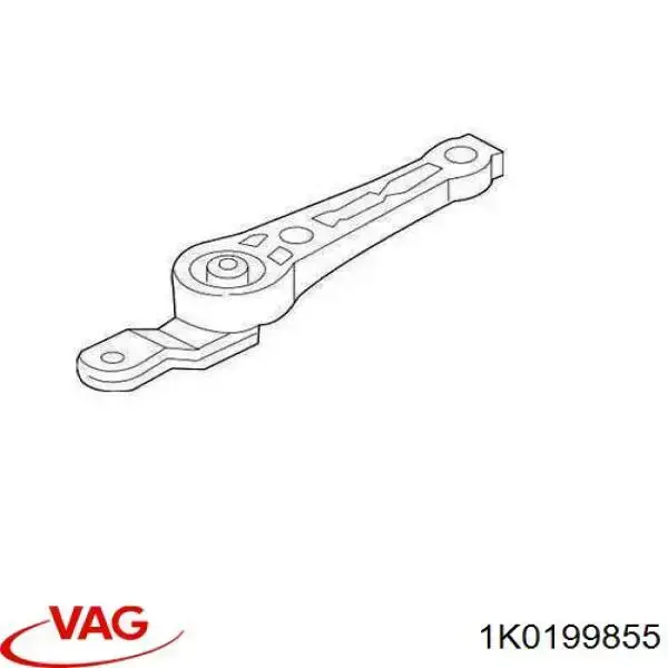 1K0199855 VAG Consola de coxim (apoio) traseira de motor