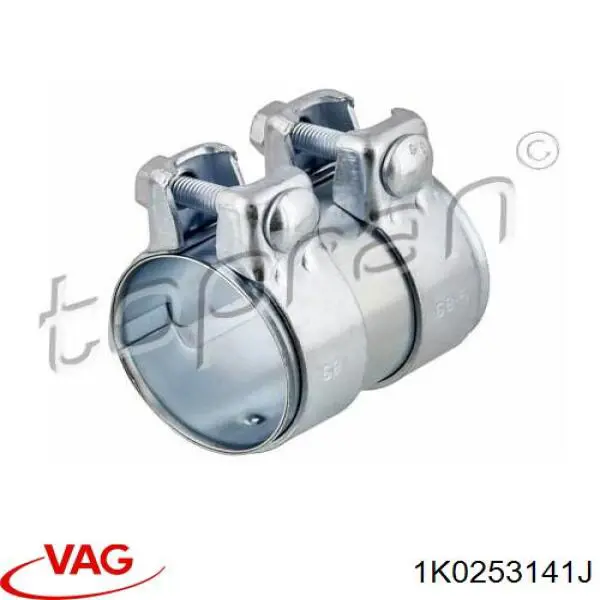 Braçadeira de silenciador dianteira VAG 1K0253141J preço, a partir de 17,00 USD
