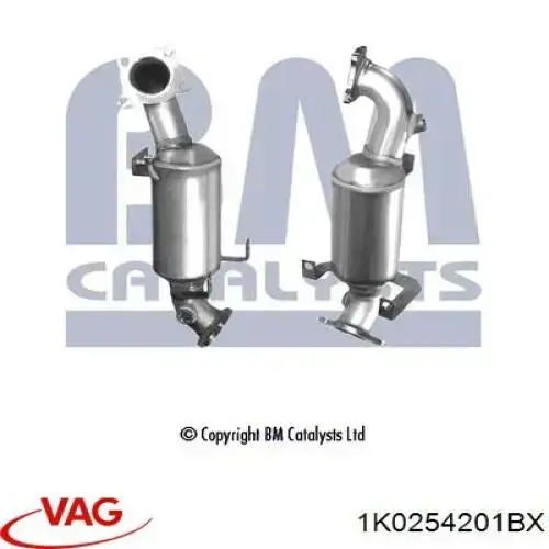 Convertidor - catalisador VAG 1K0254201BX preço, a partir de 410,74 USD