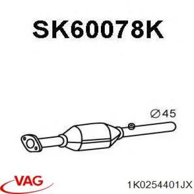 Compre 1K0254401JX VAG Convertidor - catalisador