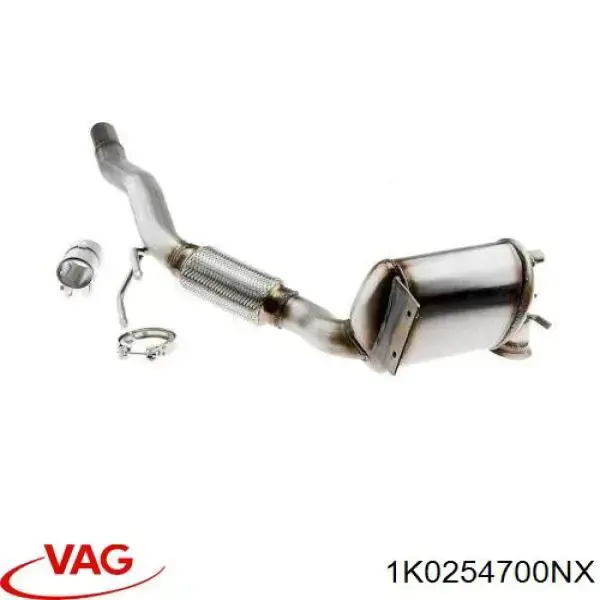 Silenciador, parte dianteira VAG 1K0254700NX preço, a partir de 106,97 USD