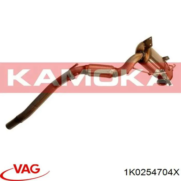 1K0254704X VAG Silenciador, parte dianteira