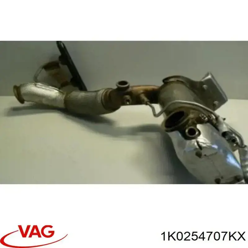 1K0254707KX VAG Silenciador, parte dianteira