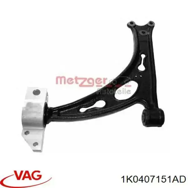 Compre 1K0407151AD VAG Braço oscilante inferior direito de suspensão dianteira