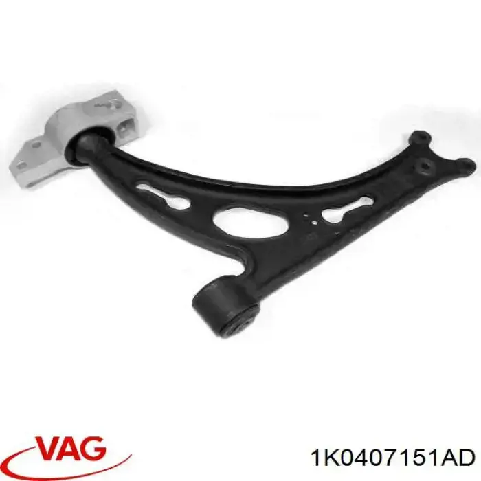 Braço oscilante inferior direito de suspensão dianteira VAG 1K0407151AD preço, a partir de 59,69 USD